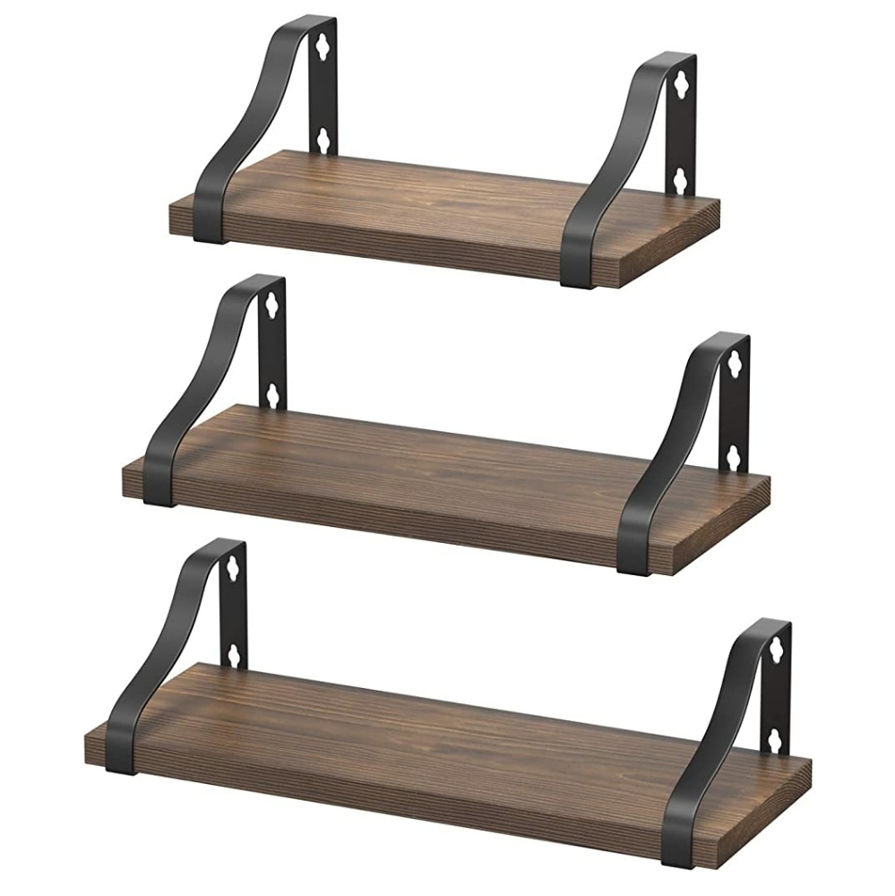 🆕️ Floating Shelves Wall Rustic Soild Wood Float